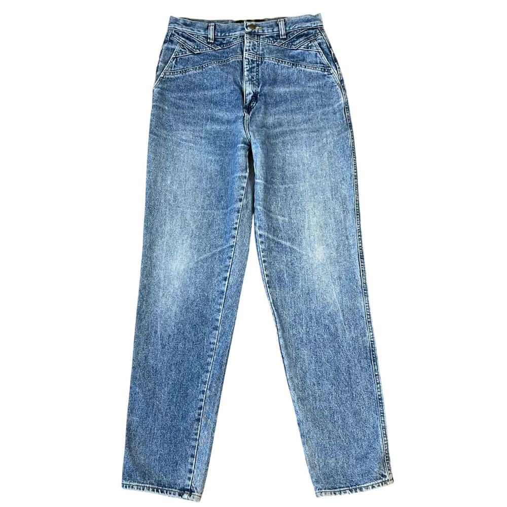 Vintage Western Wrangler Silverlake High Waisted Medium Wash Denim Jeans (Sz 30)